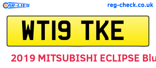WT19TKE are the vehicle registration plates.