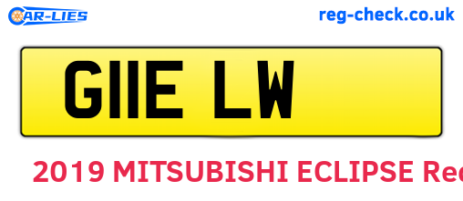 G11ELW are the vehicle registration plates.