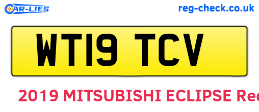 WT19TCV are the vehicle registration plates.