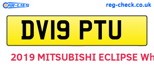 DV19PTU are the vehicle registration plates.
