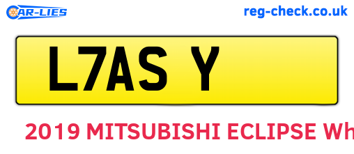 L7ASY are the vehicle registration plates.