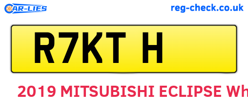R7KTH are the vehicle registration plates.