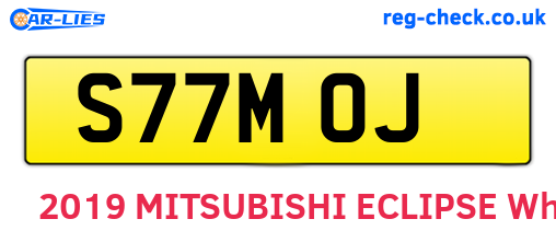 S77MOJ are the vehicle registration plates.