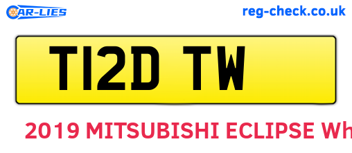 T12DTW are the vehicle registration plates.