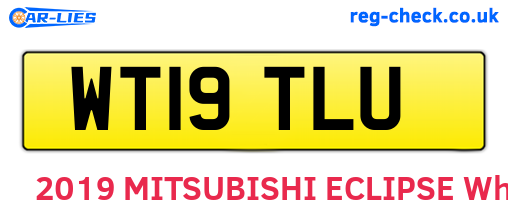 WT19TLU are the vehicle registration plates.