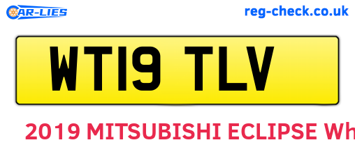 WT19TLV are the vehicle registration plates.