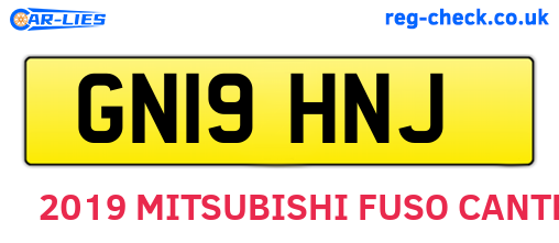 GN19HNJ are the vehicle registration plates.