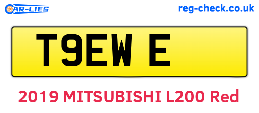 T9EWE are the vehicle registration plates.