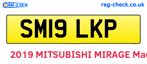 SM19LKP are the vehicle registration plates.