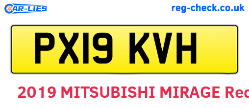 PX19KVH are the vehicle registration plates.