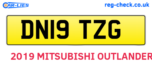 DN19TZG are the vehicle registration plates.
