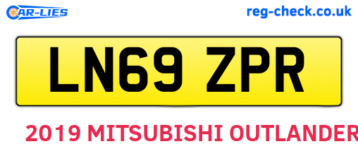 LN69ZPR are the vehicle registration plates.