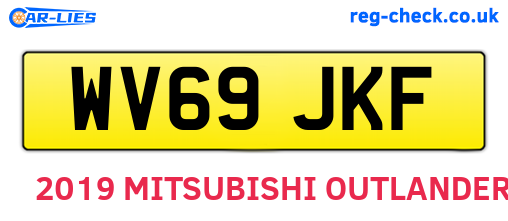 WV69JKF are the vehicle registration plates.
