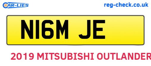 N16MJE are the vehicle registration plates.