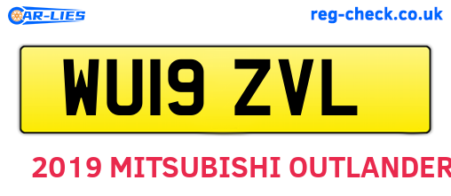 WU19ZVL are the vehicle registration plates.