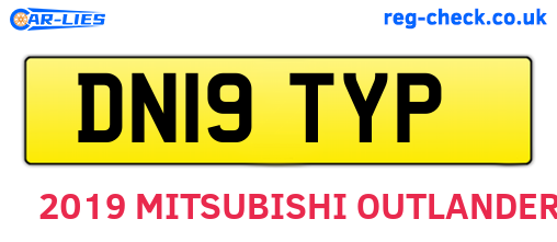 DN19TYP are the vehicle registration plates.