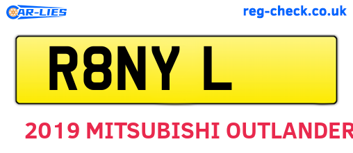 R8NYL are the vehicle registration plates.