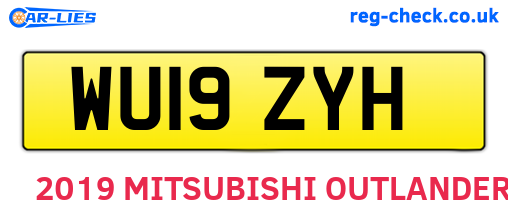 WU19ZYH are the vehicle registration plates.