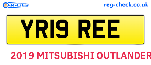 YR19REE are the vehicle registration plates.