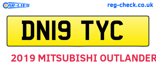 DN19TYC are the vehicle registration plates.