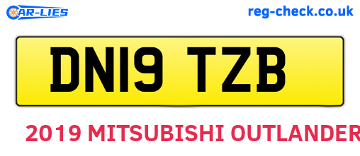 DN19TZB are the vehicle registration plates.