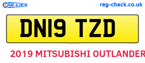 DN19TZD are the vehicle registration plates.