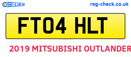 FT04HLT are the vehicle registration plates.