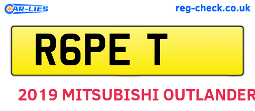 R6PET are the vehicle registration plates.