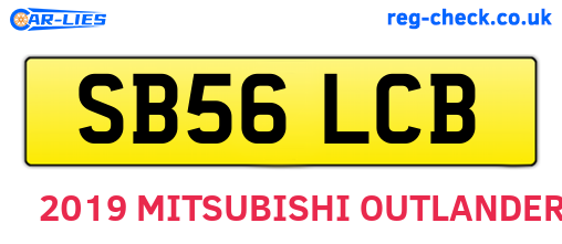 SB56LCB are the vehicle registration plates.