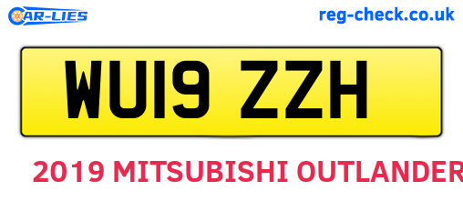 WU19ZZH are the vehicle registration plates.