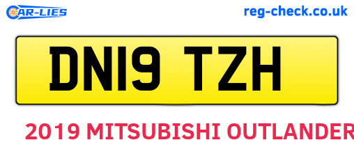 DN19TZH are the vehicle registration plates.