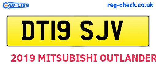 DT19SJV are the vehicle registration plates.