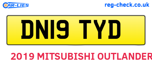 DN19TYD are the vehicle registration plates.