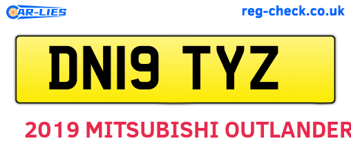 DN19TYZ are the vehicle registration plates.