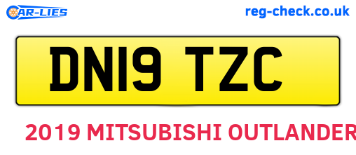 DN19TZC are the vehicle registration plates.