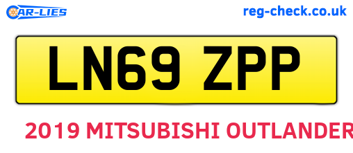 LN69ZPP are the vehicle registration plates.