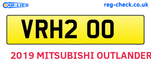 VRH200 are the vehicle registration plates.