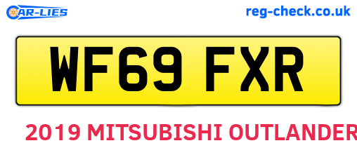 WF69FXR are the vehicle registration plates.