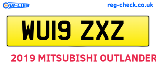 WU19ZXZ are the vehicle registration plates.