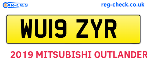 WU19ZYR are the vehicle registration plates.