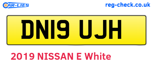 DN19UJH are the vehicle registration plates.