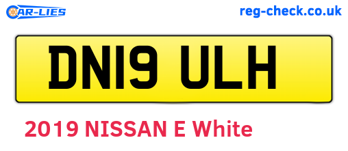 DN19ULH are the vehicle registration plates.