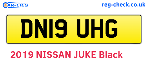 DN19UHG are the vehicle registration plates.