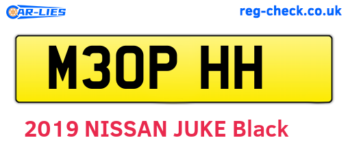 M30PHH are the vehicle registration plates.