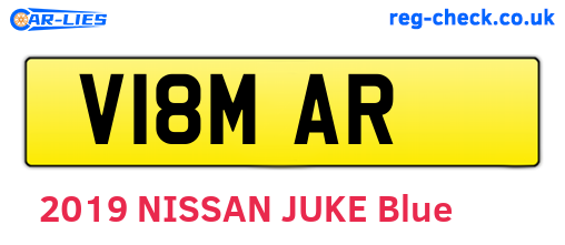 V18MAR are the vehicle registration plates.