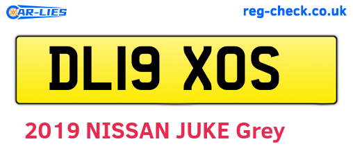 DL19XOS are the vehicle registration plates.
