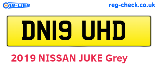 DN19UHD are the vehicle registration plates.