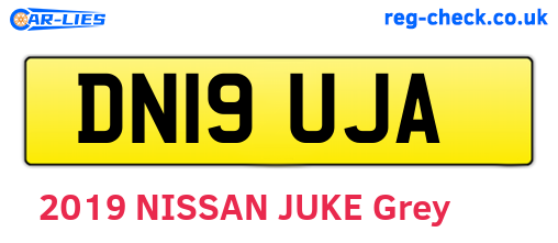 DN19UJA are the vehicle registration plates.