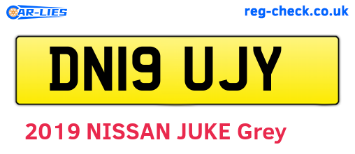 DN19UJY are the vehicle registration plates.