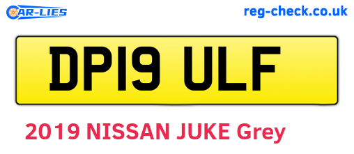 DP19ULF are the vehicle registration plates.
